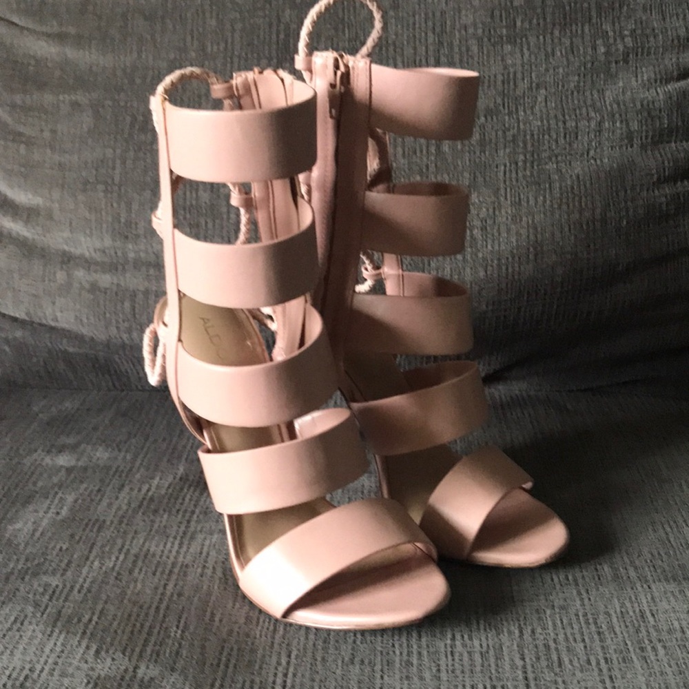 👠 Aldo Gladiator Ankle Heels